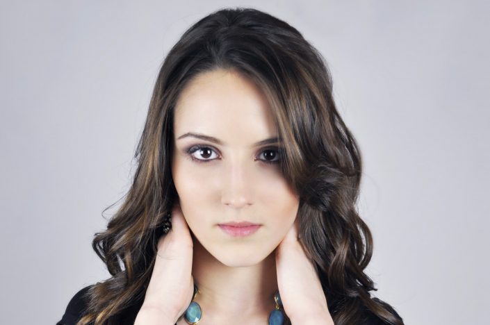 Female Model Touching Face Posture Model Body Image