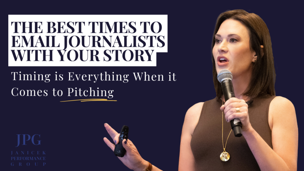 best times to email journalists with your story