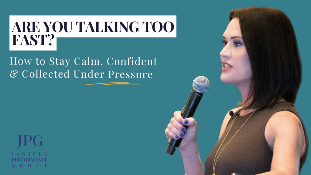 staying calm in public speaking